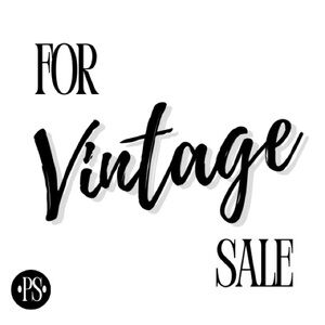 VINTAGE ITEMS BELOW